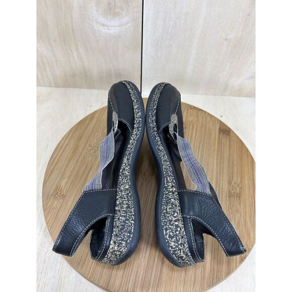 Rieker Daisy Black Leather Closed Toe Sandals Womens Size 38 US 7 - Picture 7 of 9